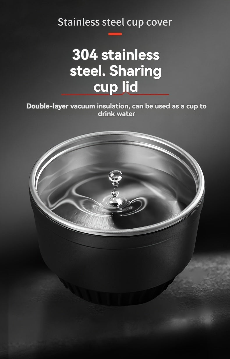 NRMEI Stainless Steel Travel Canteen – Large Capacity Portable Outdoor Vacuum Insulated Bottle with Tea Compartment, 60-Hour Heat Retention, 14+ Age Group Compatible, Dual 201 &amp; 304 Stainless Steel Construction