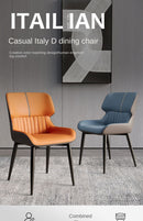 UVR Light Luxury Exquisite Dining Chair Nordic Modern Simple High-grade Cushion Thickened Comfortable Backrest Chair Household