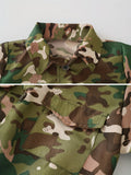 Boys' Camo Army Costume Set with Accessories - Includes Jacket, Pants, Hat & More - Perfect for Outdoor Play & School Activities