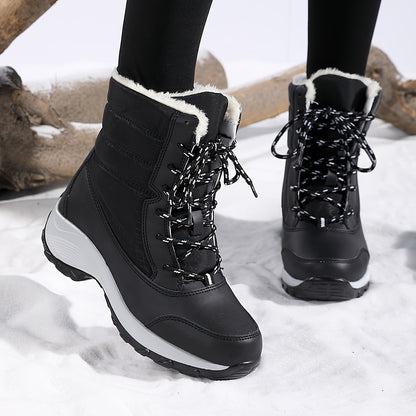 Cozy & Stylish Women's Winter Snow Boots - Warm, Non-Slip, Fashionable Mid-Calf Design with Soft Lining, Short Boots