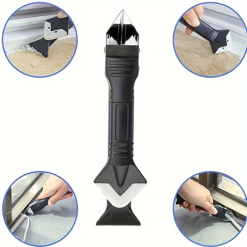 5 In 1 Silicone Scraper, Glue Remover Knife, Angle Beauty Sewing Spatula, Beauty Sewing Tool, Hand Tools, Silicone Caulking Tools, Sealant Finishing Tool, Grout Scraper, Reuse And Replace Great Tools For Kitchen Bathroom Wind