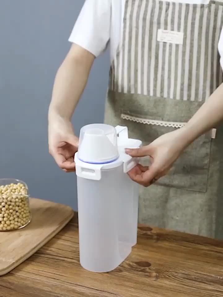 Caja sellada a prueba de insectos y humedad para granos, frutos secos, harina y arroz. Organizadores y despensas de cocina. Accesorios de cocina. Caja portátil a prueba de fugas con tapa para almacenar alimentos.