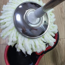 Rotating household mop bucket set with bucket and mop, eight-shaped plastic rotating bucket, no hand washing, automatic drying