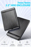 Rageer USB 3.0 Sata 2.5" Hdd Enclosure - High-Speed Data Transfer, Easy Install, Fits 7mm/9.5mm Drives, Compatible With Laptops & Pcs