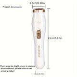 Kit de depilación eléctrica 3 en 1 para mujer: recortadora facial recargable por USB, recortadora de vello nasal, depiladora corporal completa, regalos para mujeres