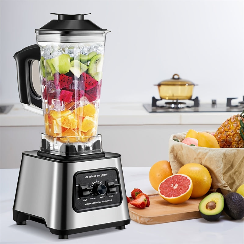 Powerful Blender with 6000W, Mixer, Juicer, Ice Crusher, Tabletop Mixer, 2.5L Container, Food Processor, Household Two-In-One Broken Wall Machine, Crushed Ice Processor.