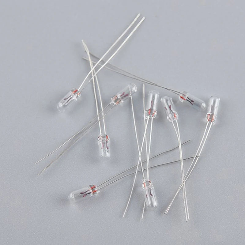 5mm, 4mm, 3mm, 12v, mini lâmpada, lâmpada de tungstênio com indicador do botão do interruptor, 25pcs