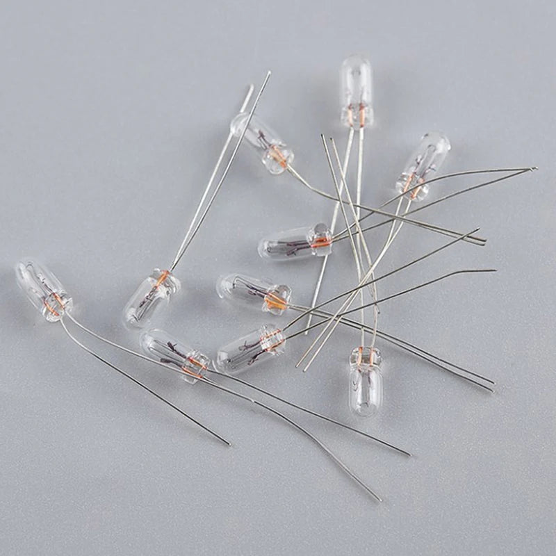 5mm, 4mm, 3mm, 12v, mini lâmpada, lâmpada de tungstênio com indicador do botão do interruptor, 25pcs