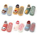 6 Pairs Kids Cotton Socks Cute Cartoon Animal Pattern Comfortable Breathable Baby Non-slip Floor Socks 