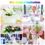 600 pçs contas de água transparente solo cristal claro crescente gel pérolas hidrogel bolas lama orbiz geléia para vaso plantas decoração casa