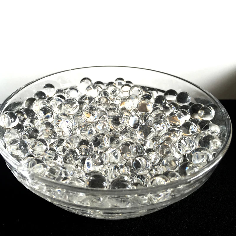 600 unidades/bolsa de perlas de agua de cristal para suelo, bolas de hidrogel Orbiz para cultivo, grandes flores decorativas para decoración del hogar y bodas. 