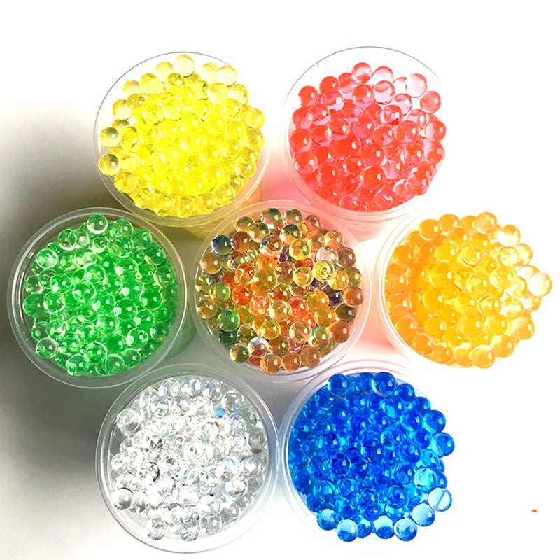 600 unidades/bolsa de perlas de agua de cristal para suelo, bolas de hidrogel Orbiz para cultivo, grandes flores decorativas para decoración del hogar y bodas. 