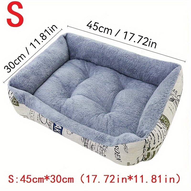 [Top-Rated] Cozy Plush Pet Bed for Cats &amp; Small Dogs - Thick, Warm Padded Nest with Traditional Style