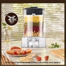 Powerful Blender with 6000W, Mixer, Juicer, Ice Crusher, Tabletop Mixer, 2.5L Container, Food Processor, Household Two-In-One Broken Wall Machine, Crushed Ice Processor.