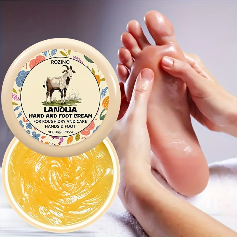 Lanolin Cream for Cracked Hands And Feet, Rich in Lanolin And Hyaluronic Acid, Deeply Moisturizes, Says Goodbye to Cracked And Dry Hands And Feet in Winter, Long-Term Use Makes The Skin of Hands And Feet Soft, Smooth, Moistur