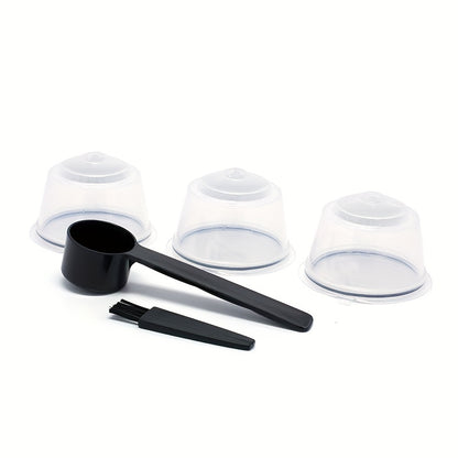 3Pcs Fit For Dolce Gusto Coffee Filter Cup Reusable Coffee Capsule Filters For With Spoon Brush