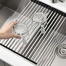 MEJE 80 x 46 Cm Drop-in 11 Gauge Stainless Steel Workstation Kitchen Sink ,Large Single Bowl,  Color Black，Grey