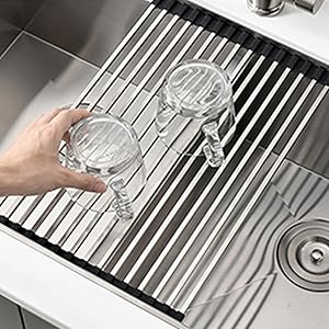 MEJE 80 x 46 Cm Drop-in 11 Gauge Stainless Steel Workstation Kitchen Sink ,Large Single Bowl,  Color Black，Grey