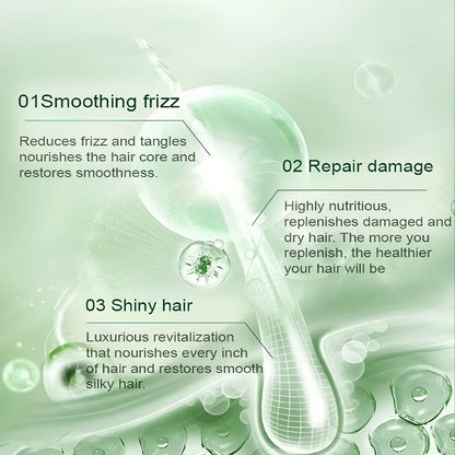 Polypeptides And Keratin Scorched Hair Smoothing Cream, Softens And Strengthens Hair Cream, Healthy Hair Penetrates Root To Tip