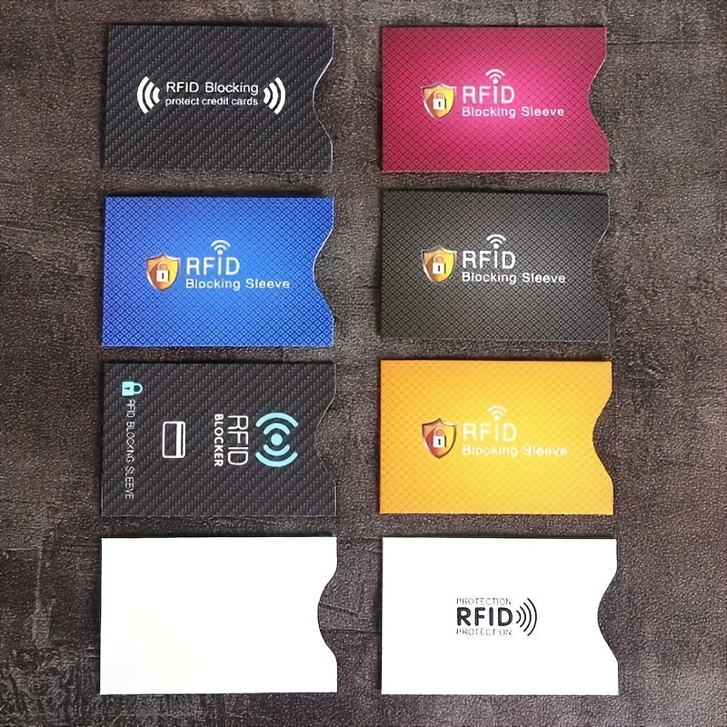 2/5PCS Anti RFID Blocking Card Holder, Business Credit Card Holder, Travel Protection Card Holder Wallet