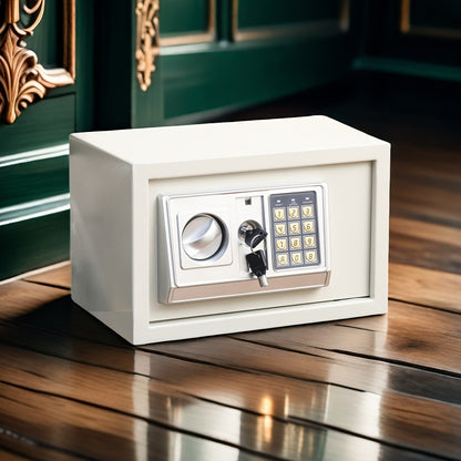 Large All-Steel Fireproof Burglar-Proof Safe with Combination Lock, Home Office Financial Cash Management Box, Jewelry Collection Safe, Wall-Mounted/ Cabinet-Mounted, Electronic Password Lock, No Battery Included