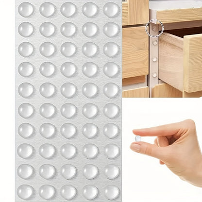 50/100pcs Self-adhesive Door Stop Rubber Shock Absorber Buffer Cabinet Bumper Silicone Furniture Mat Cushion Protective Pad