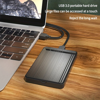 1TB/500GB/320GB Portable External Hard Drive, USB 3.0, High Gloss, Brushed Texture, Compatible with Laptops, NTFS File System, Mechanical Hard Drive, Plug-and-Play