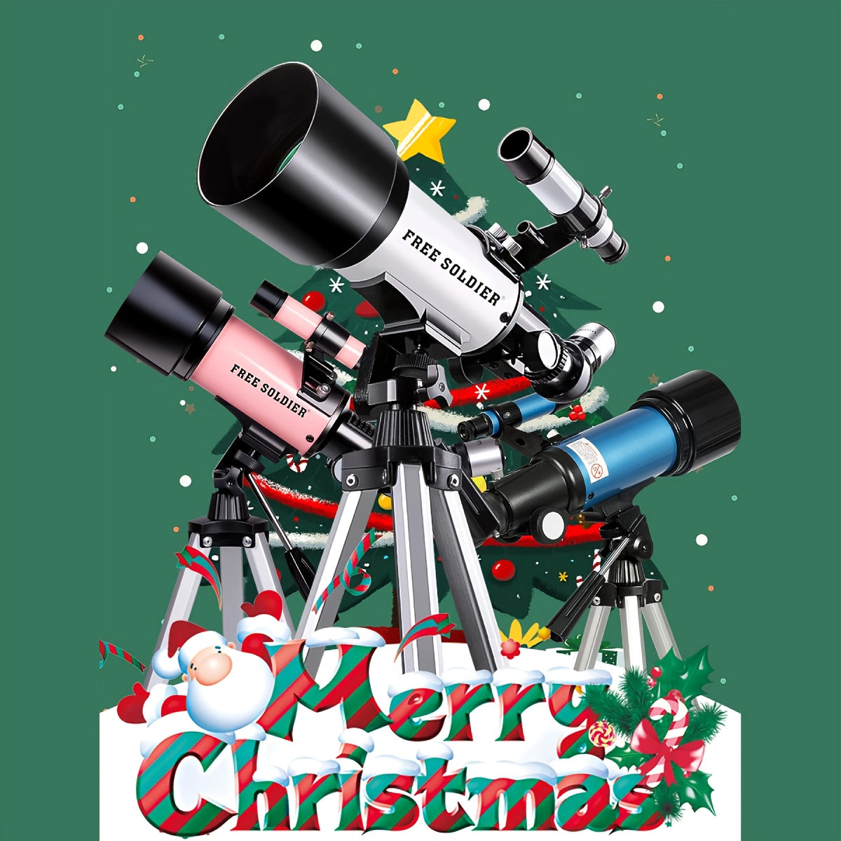 Professional Astronomy Telescope for Children Beginners and Adults Fully Mult-Coated High Powered Refracting 70 mm Telescope with Adjustable Tripod Smartphone Adapter and Moon Filter, And Bag.Best choice as gifts for Thanksgi