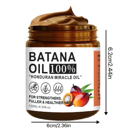 120ml Batana Oil Hair Care, Vitamin-Enriched, Moisturizing for Smooth, Repairable Hair, Suitable for All Hair Types,