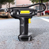 Ultra-Fast 120W Portable Air Compressor & Tire Inflator - Cordless, USB Rechargeable with Digital Pressure Gauge & Light, Ideal for Cars, Motorcycles, Bicycles & Balls