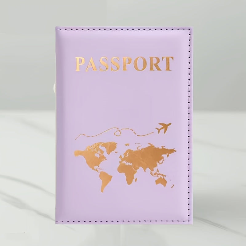 1pc Passport Cover And Travel Wallet Secure Organizer For Documents And Cards