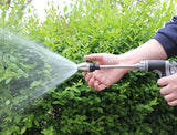 Pistola de agua de alta presión para lavado de autos, boquilla multifunción para manguera de jardín, rociador de varilla gruesa ajustable con punta de cobre chapado, adaptador universal de conexión rápida de 3/4" y 1/2" para herramientas de limpieza.