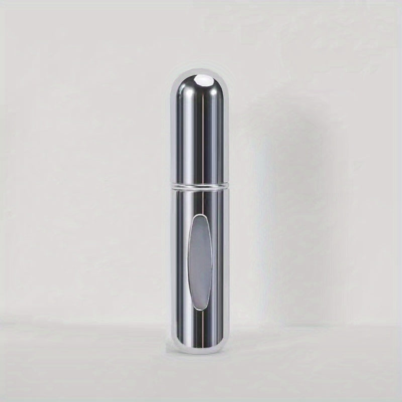 Botella de perfume compacta y recargable con atomizador: perfecta para viajar.