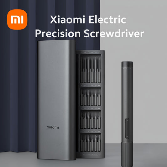 Xiaomi Electric Precision Screwdriver - 24pcs S2 Steel Bits, Two-speed Precision Torque Adjustment, Magnetic Push Pop-up Box, Type-C Charging Port, Strong Magnetic Motor