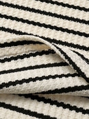 Summer New Arrival Plus Size Women's V-Neck Striped Top and Shorts Set