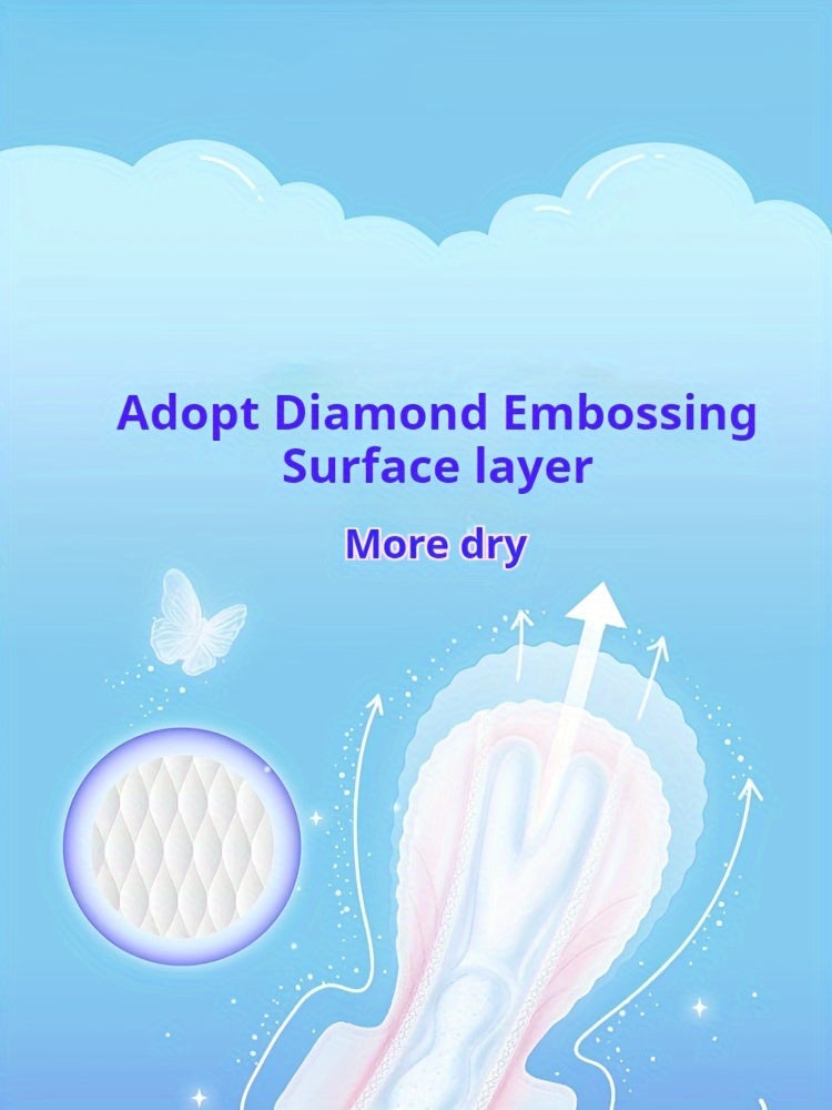 4 Bags/16pcs FREEMORE Ultra-thin and Extra-long 360mm Sanitary Pads, Comfortable Sleep, Gentle Coverage, Comfortable Fit