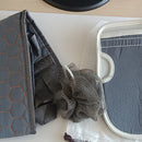 3pcs Back Scrubber Set, Exfoliating Bath Towel, Loofah Sponge, Bath Glove, Durable Body Scrubbers for Shower, Spa Massage