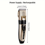 Professional Pet Electric Clipper Kit for Dogs, Specialized Hair Clipper Head for Leaving Hair, Professional Grooming Tool for Pet Shops, Suitable for Teddy and Cats