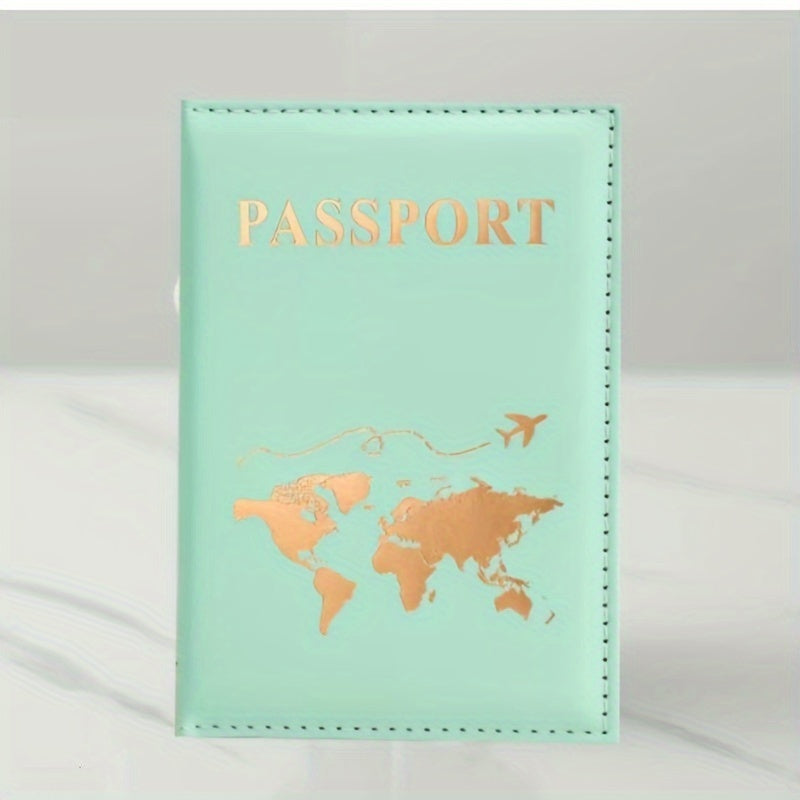 1pc Passport Cover And Travel Wallet Secure Organizer For Documents And Cards