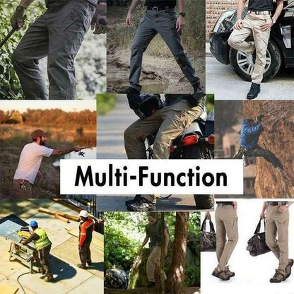 Tactical Waterproof Pants SWAT Combat Army Trousers Many Pockets Waterproof Wear Resistant Casual Cargo Pants Men 2022