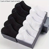 5/10/12 Pairs Comfy Ankle Socks, Solid Color Ankle Sock Pack, Women's Stockings & Hosiery