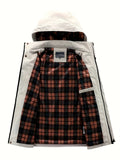 Chaqueta Softshell para hombre, abrigo con capucha y múltiples bolsillos para primavera y otoño, chaqueta impermeable y resistente al viento para exteriores para senderismo y acampada