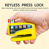 High Decibel Alarm Disc Lock for Bikes, Heavy-Duty Anti-Theft Motorcycle Lock with Motion Sensor - Waterproof Zinc Alloy Bicycle Disc Brake Lock with 2 Keys and Hex Wrench for Outdoor Generator, Scooter, Tricycle, Baby Carria