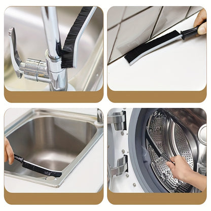 8pcs Multi-Function Cleaning Brush Set - Durable Stainless Steel & Plastic Tools for Kitchen, Bathroom, and Outdoor Use - Includes Stove, Range Hood, Refrigerator Gap, Cup, and Lobster Brushes