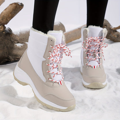 Cozy & Stylish Women's Winter Snow Boots - Warm, Non-Slip, Fashionable Mid-Calf Design with Soft Lining, Short Boots