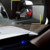 Alarma de simulación de coche con carga solar y USB, monitor antirrobo, luz roja y azul intermitente, protege tu coche contra robos.