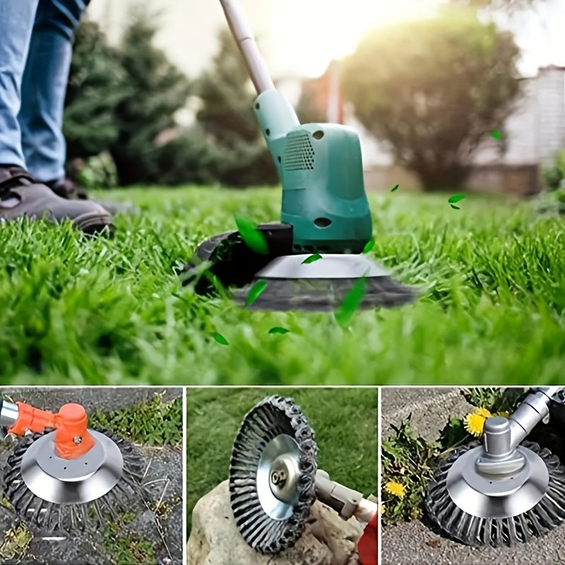 Heavy-Duty Steel Wire Trimmer Head - Ideal for Efficient Garden & Lawn Care, Metal Construction