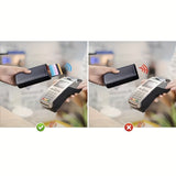 1pc Men's Minimalist Multi-Functional Anti-RFID Blocking Card Holder With 6 Card Slots, Protects ID &amp; Credit Cards, Ideal Gift For Men