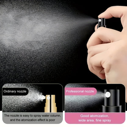Botella de perfume compacta y recargable con atomizador: perfecta para viajar.