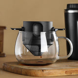 1pc Double Layer 304 Stainless Steel Coffee Filter Cup - Foldable and Portable for Hand-Pour Coffee - Little Angel Design